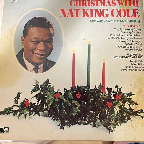 Christmas with Nate king Cole vinyl record - Picture 3 of 8